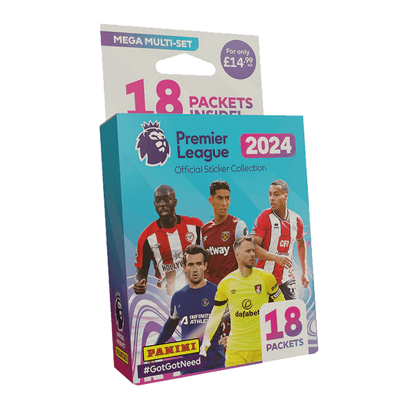 Panini - 2023/24 Premier League Football (Soccer) Sticker Collection - Mega Multiset - The Card Vault