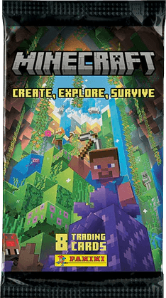Panini - Minecraft Create Explore Survive Trading Card Collection - Booster Pack - The Card Vault