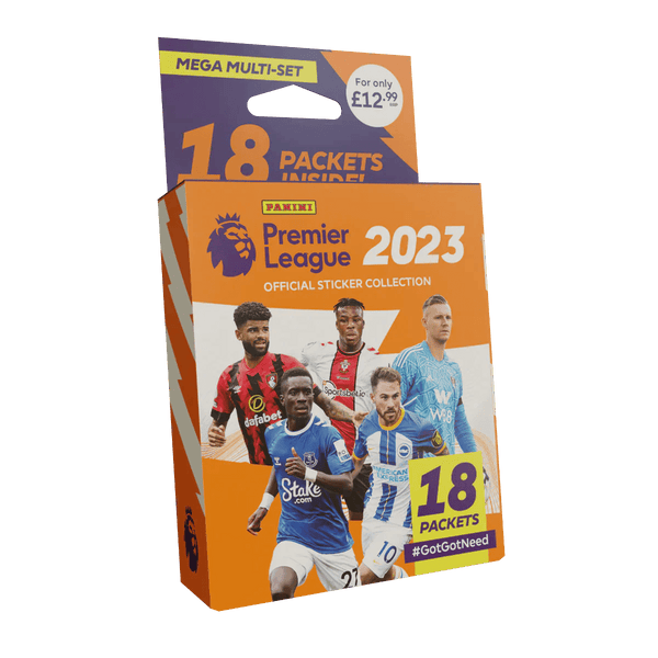 Panini Premier League Official Sticker Collection 2023 - Mega Multiset (18 packets) - The Card Vault