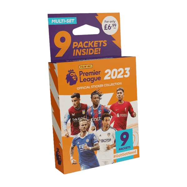 Panini Premier League Official Sticker Collection 2023 - Multiset (9 packets) - The Card Vault