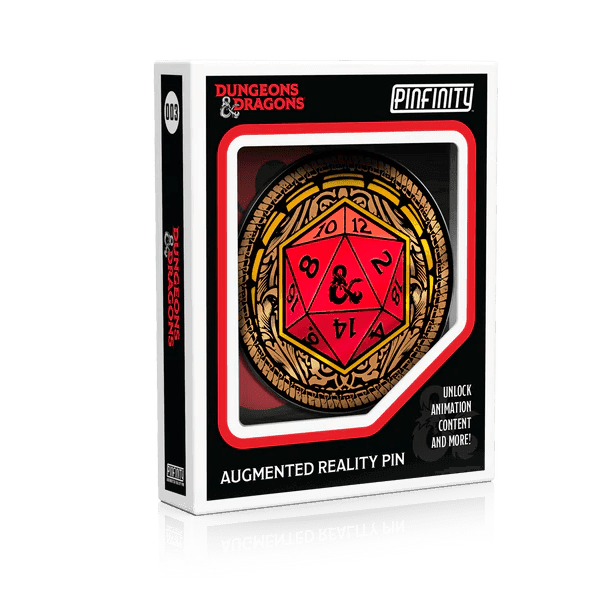 Pinfinity: Dungeons & Dragons - Ornate D20 AR Pin - The Card Vault