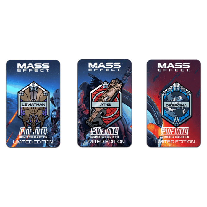 Pinfinity: Mass Effect - 3 Pin AR Set (Limited Edition) - The Card Vault