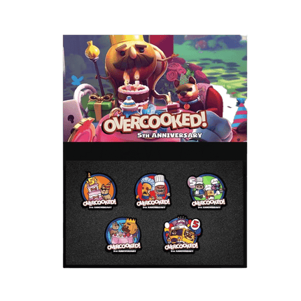 Pinfinity: Overcooked 5th Anniversary - AR Pin Set - The Card Vault