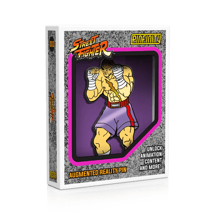 Pinfinity: Street Fighter - Sagat AR Pin - The Card Vault