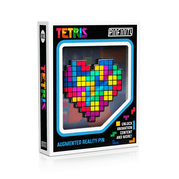 Pinfinity: Tetris - I Heart Tetris AR Pin - The Card Vault