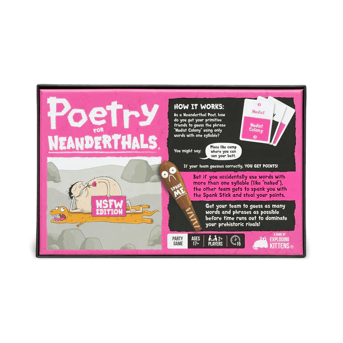 Poetry for Neanderthals Card Game (NSFW Edition) - The Card Vault