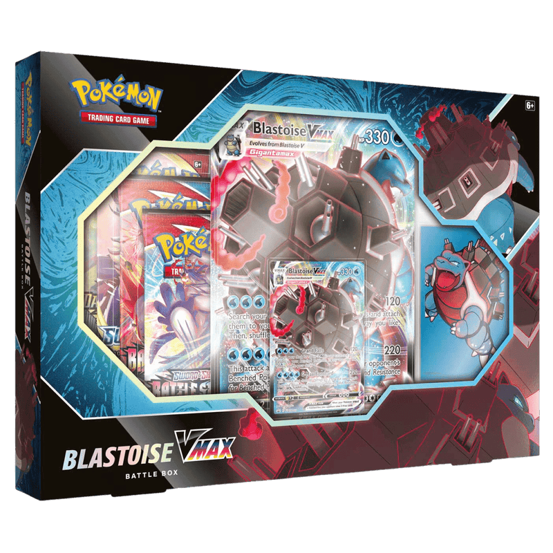 Pokemon TCG: Blastoise VMAX Battle Box - The Card Vault