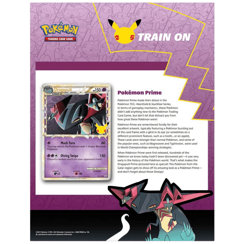 Pokemon TCG: Celebrations Collection Box - Dragapult Prime - The Card Vault
