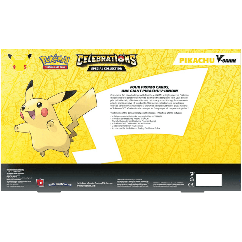 Pokemon TCG: Celebrations Special Collection - Pikachu V-Union - The Card Vault