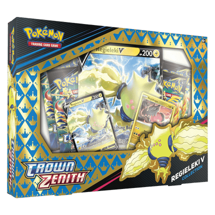 Pokemon TCG: Crown Zenith Regieleki V Collection Box - The Card Vault