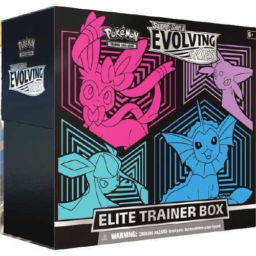 Pokemon TCG: Evolving Skies Elite Trainer Box - Sylveon, Espeon, Glaceon, Vaporeon - The Card Vault