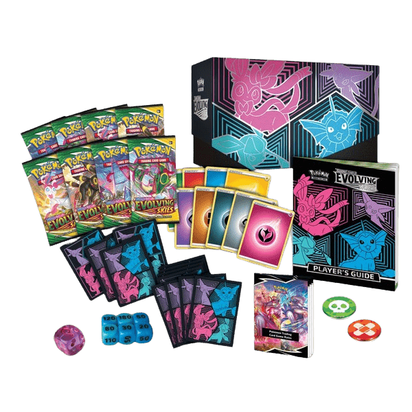 Pokemon TCG: Evolving Skies Elite Trainer Box - Sylveon, Espeon, Glaceon, Vaporeon - The Card Vault