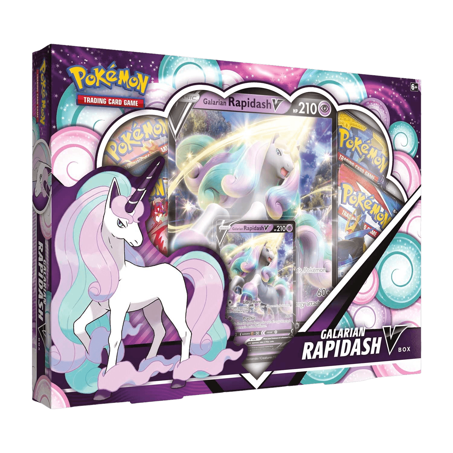 Pokemon TCG: Galarian Rapidash V Collection Box - The Card Vault
