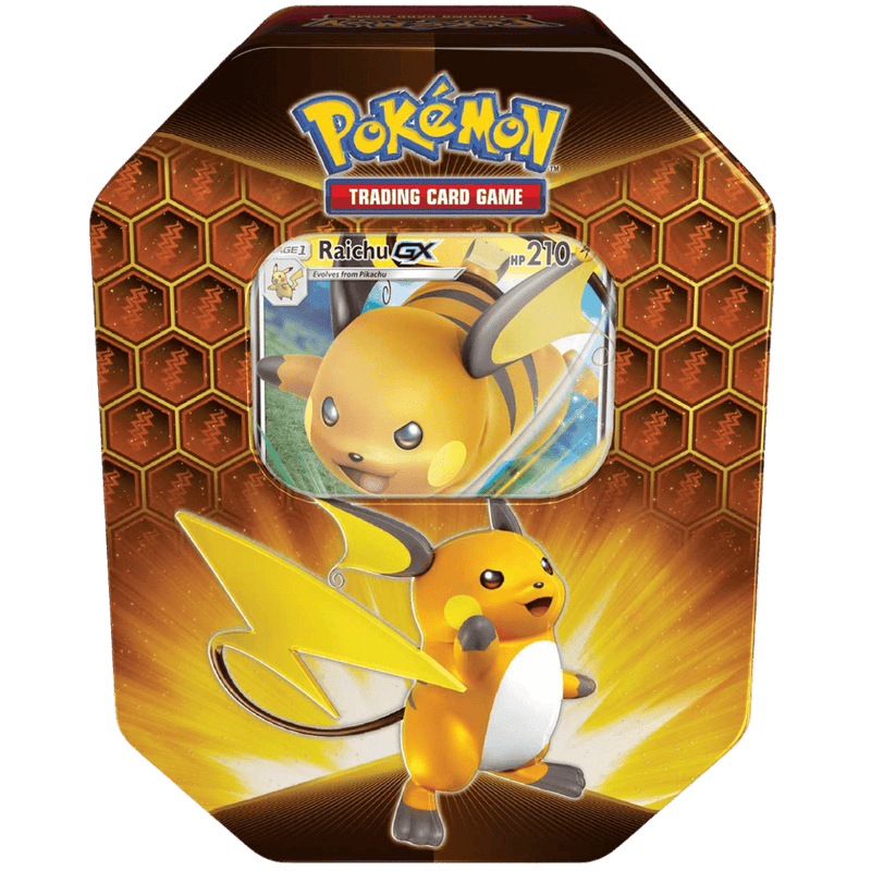 Pokemon TCG: Hidden Fates Tin - Raichu GX - The Card Vault