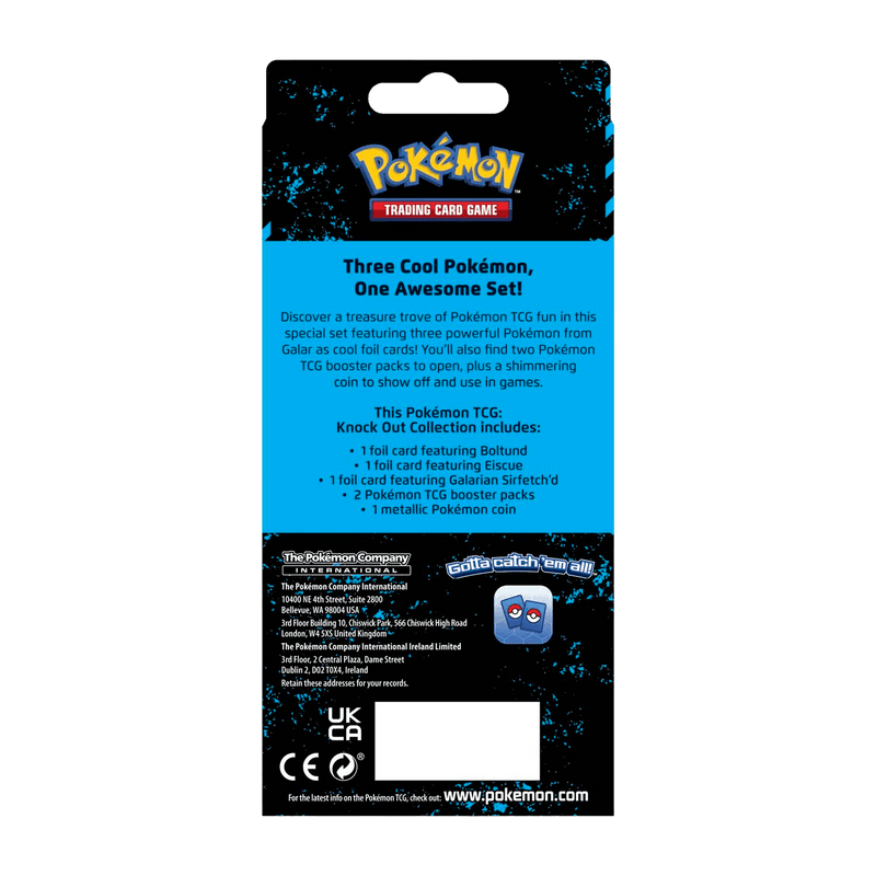 Pokemon TCG: Knock Out Collection (Boltund, Eiscue & Galarian Sirfetch'd) - The Card Vault