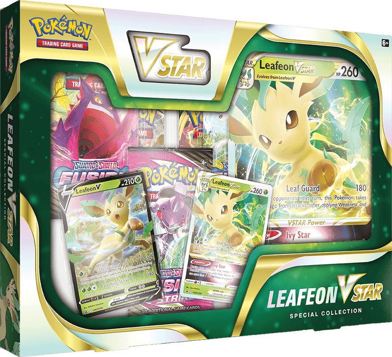 Pokemon TCG: Leafeon VSTAR Special Collection Box - The Card Vault