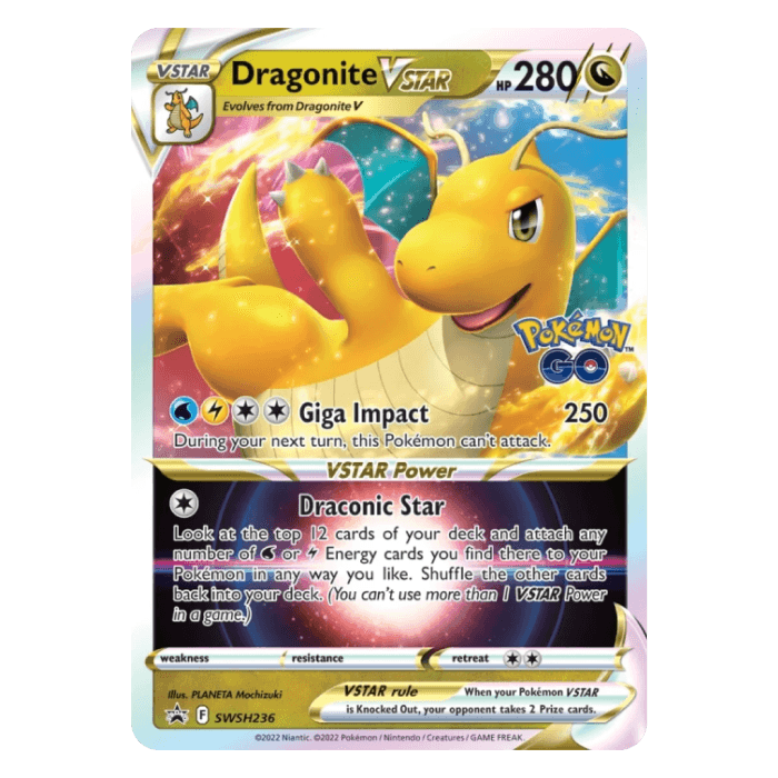 Pokemon TCG: Pokémon GO Premier Deck Holder Collection - Dragonite VSTAR - The Card Vault