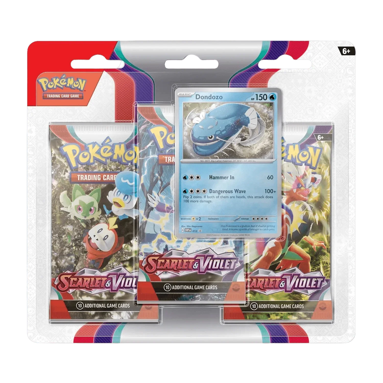 Pokemon TCG - Scarlet & Violet - Base Set - 3-Pack Blister