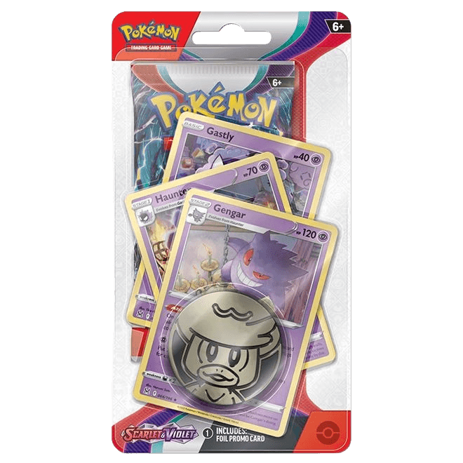 Pokemon TCG - Scarlet & Violet Base Set - Premium Checklane Blister Pack - Gengar - The Card Vault