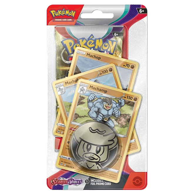 Pokemon TCG - Scarlet & Violet Base Set - Premium Checklane Blister Pack - Machamp - The Card Vault