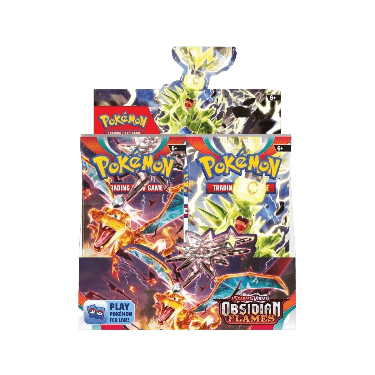 Pokemon TCG - Scarlet & Violet - Obsidian Flames - Display Case (6x Booster Boxes) - The Card Vault