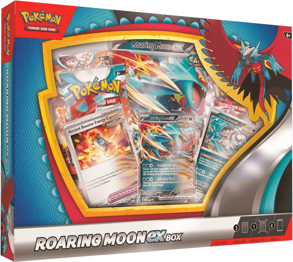 Pokemon TCG - Scarlet & Violet - Roaring Moon ex Collection Box - The Card Vault