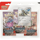 Pokemon TCG - Scarlet & Violet - Temporal Forces - 3-Pack Blister (Cyclizar) - The Card Vault
