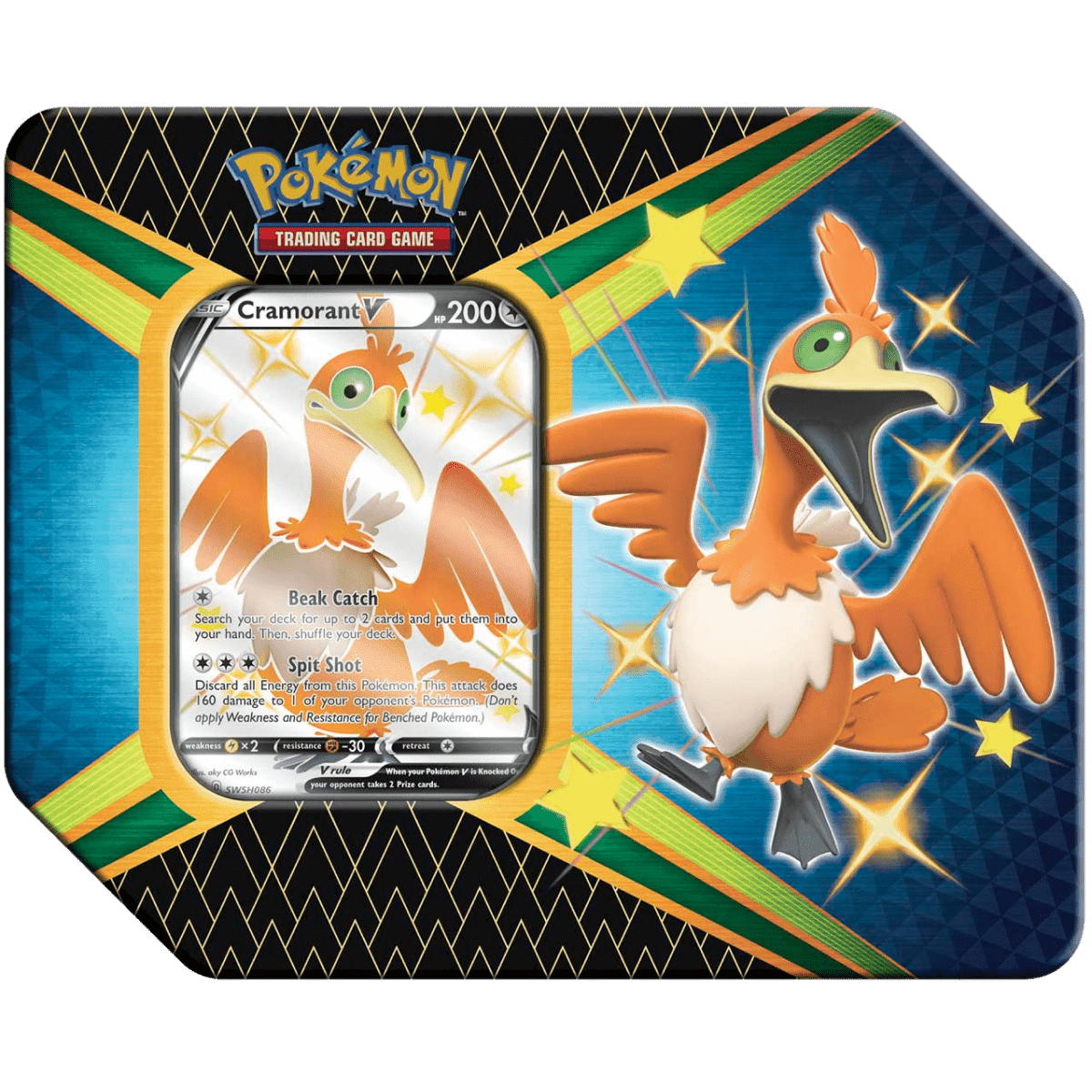 Pokemon TCG: Shining Fates Tin - Cramorant - The Card Vault