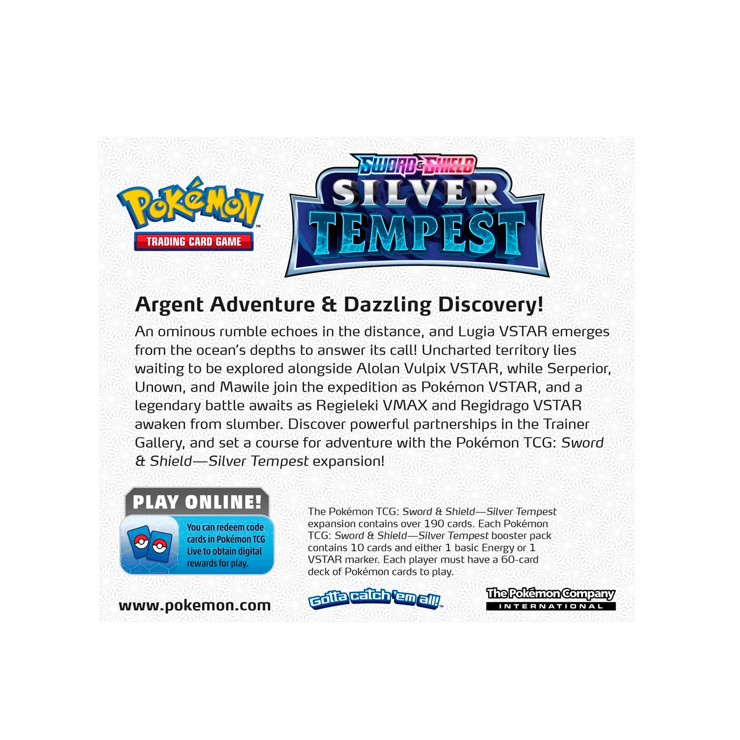 Pokemon TCG - Sword & Shield - Silver Tempest Booster Box - The Card Vault