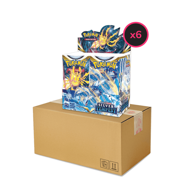 Pokemon TCG - Sword & Shield - Silver Tempest - Display Case (6x Booster Boxes) - The Card Vault