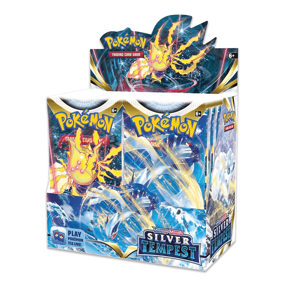 Pokemon TCG - Sword & Shield - Silver Tempest - Display Case (6x Booster Boxes) - The Card Vault