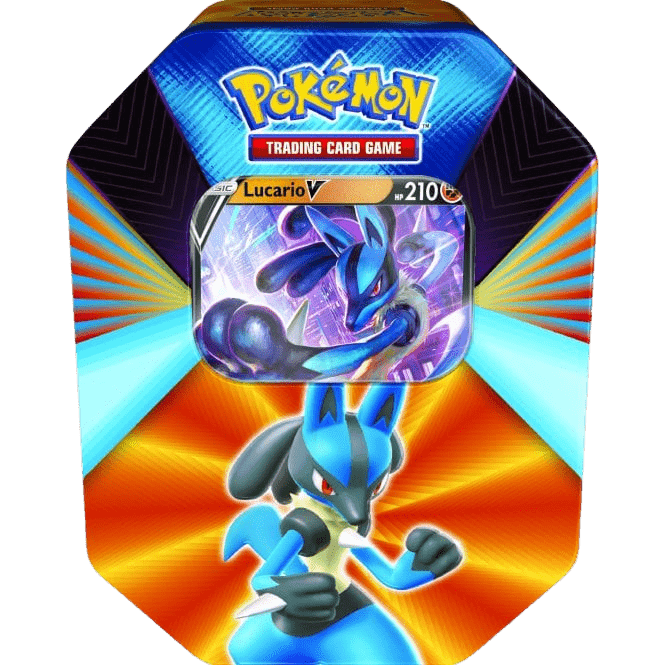 Pokemon TCG: V Forces Tin - Lucario - The Card Vault