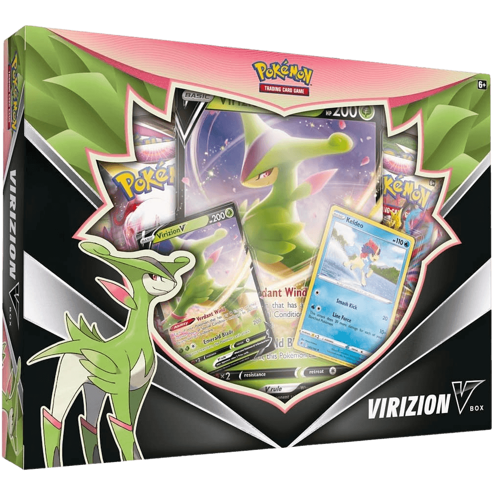 Pokemon TCG: Virizion V Collection Box - The Card Vault