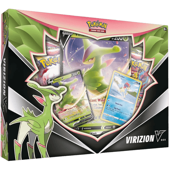 Pokemon TCG: Virizion V Collection Box - The Card Vault