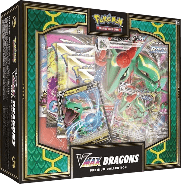 Pokemon TCG: VMAX Dragons Premium Collection - Rayquaza/Duraludon - The Card Vault