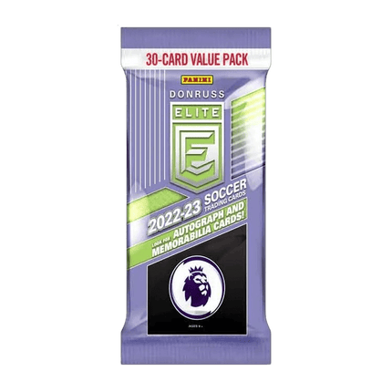 Premier League 2022/23 Donruss Elite Football (Soccer) - Fat Pack Booster Pack - The Card Vault