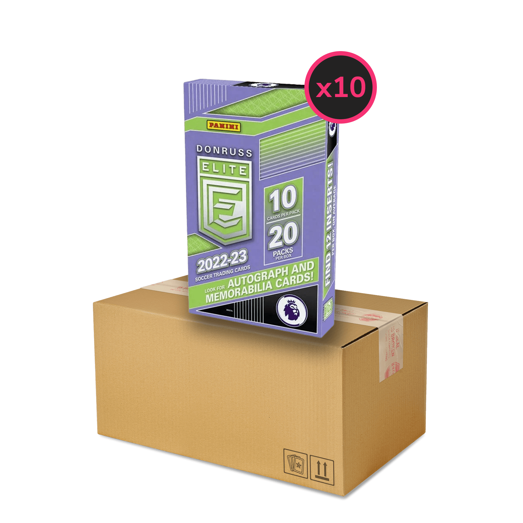 Premier League 2022/23 Donruss Elite Football (Soccer) - Retail Box Display Case (10x Retail Boxes) - The Card Vault