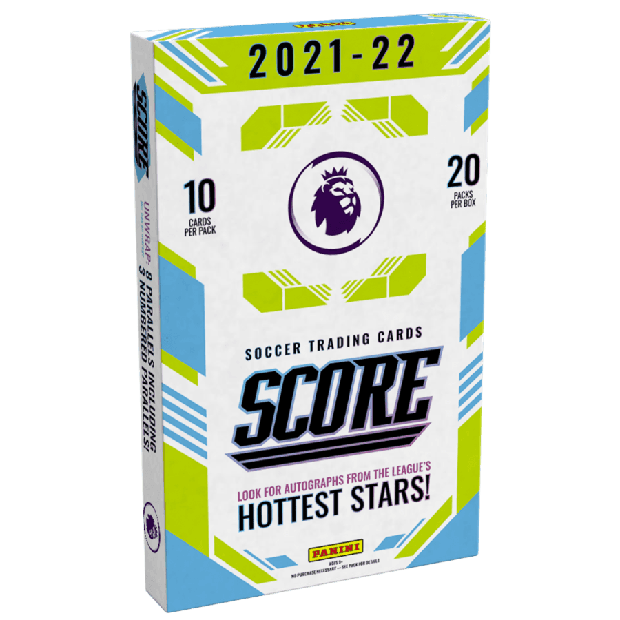 Premier League Score 21/22 Football (Soccer)- Retail Box (20 Packs) - The Card Vault