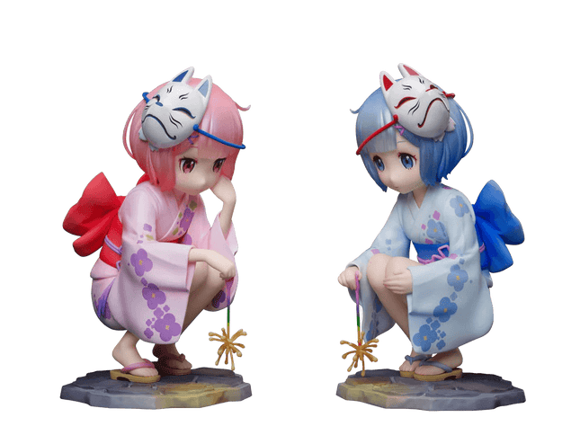 Re:ZERO -Starting Life in Another World - Ram ＆ Rem 1/7 Scale Figure -Childhood Summer Memories- - The Card Vault