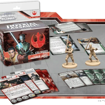 Star Wars: Imperial Assault – Ezra Bridger and Kanan Jarrus Ally Pack - The Card Vault