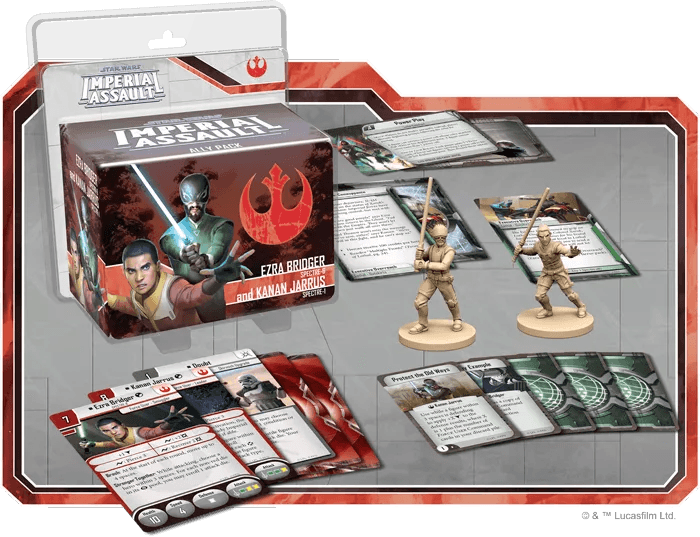 Star Wars: Imperial Assault – Ezra Bridger and Kanan Jarrus Ally Pack - The Card Vault