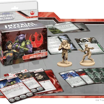 Star Wars: Imperial Assault – Sabine Wren and Zeb Orrelios Ally Pack - The Card Vault