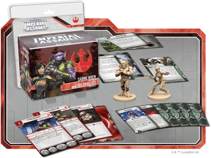 Star Wars: Imperial Assault – Sabine Wren and Zeb Orrelios Ally Pack - The Card Vault