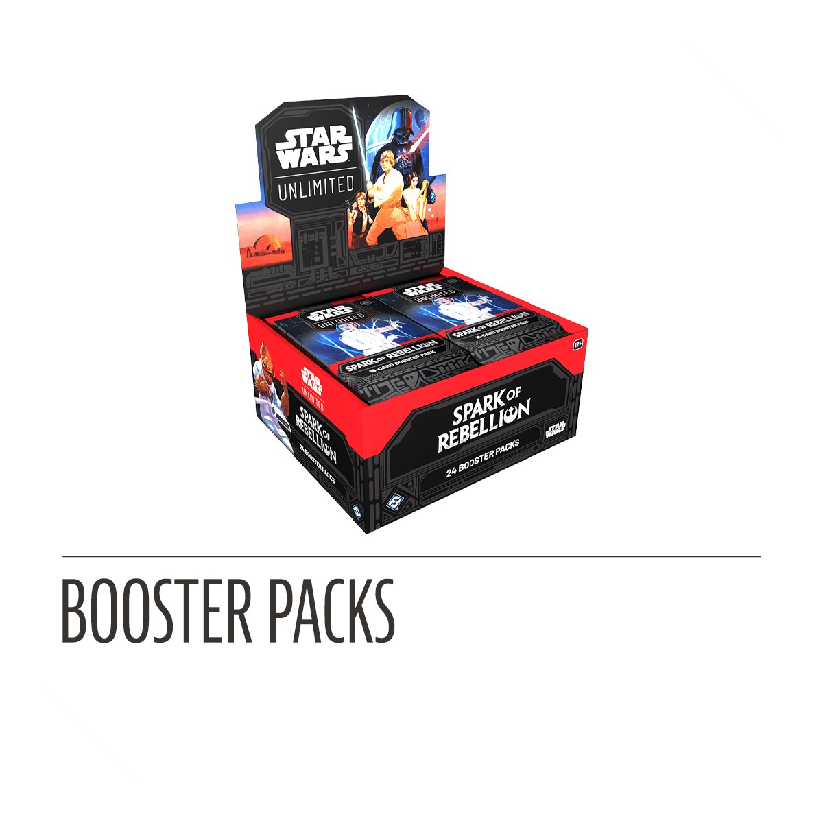 Star Wars: Unlimited - Spark of Rebellion - Booster Box (24 Packs) - The Card Vault