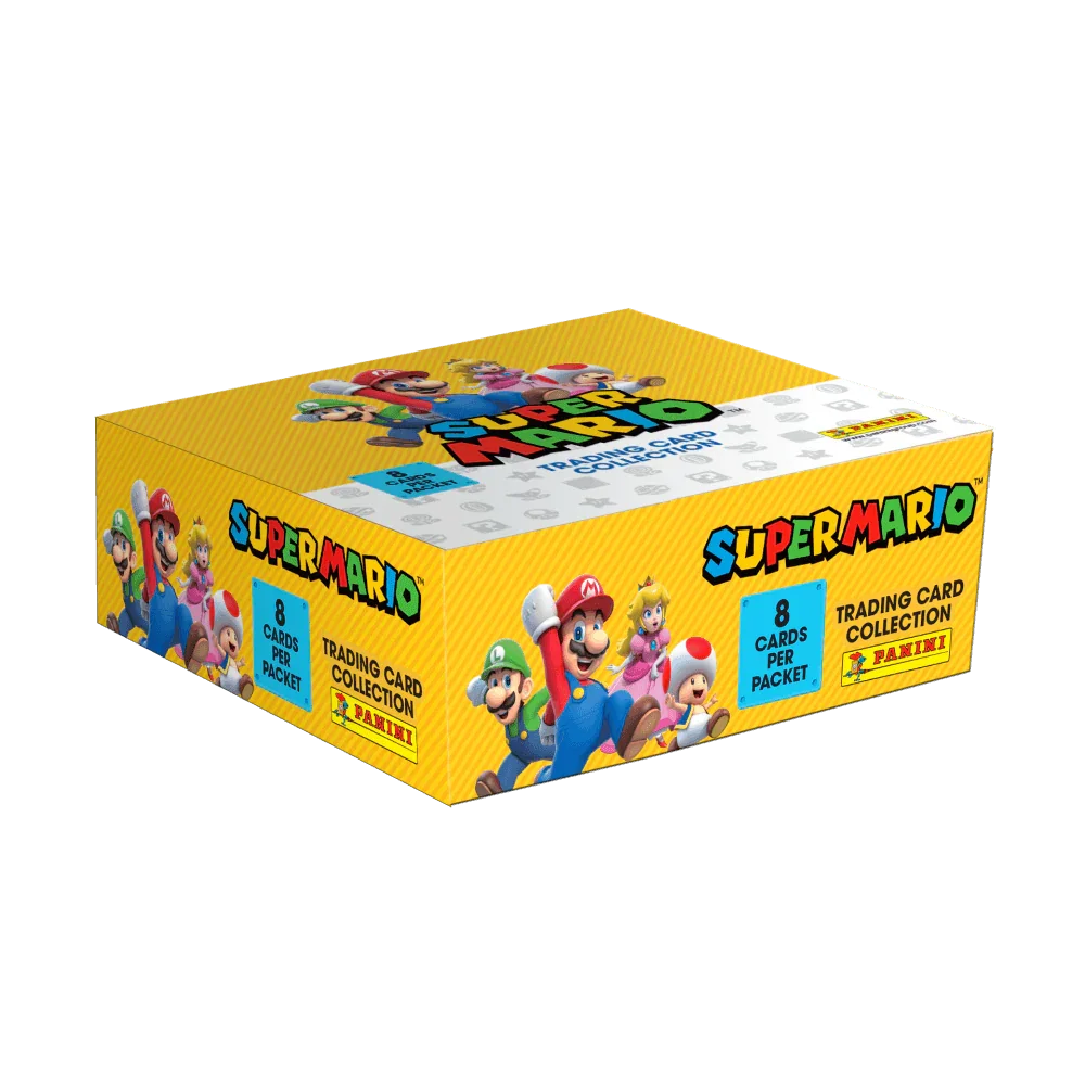 Super Mario Trading Cards - Booster Box (18x Packs) The Card Vault Super Mario Trading Cards - Booster Box (18x Packs) The Card Vault