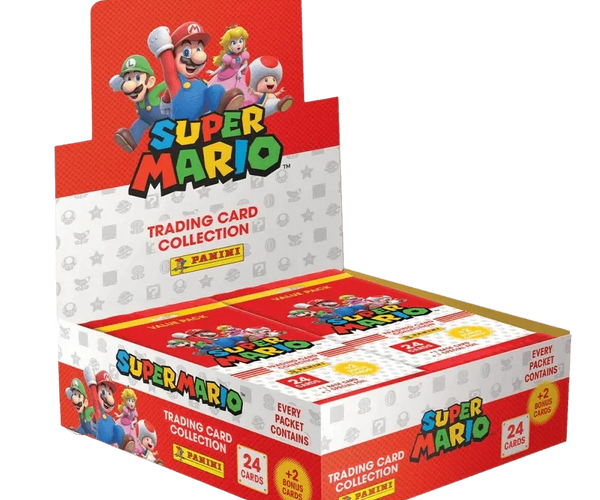 Super Mario Trading Cards - Fat Pack Booster Box (10x Packs)