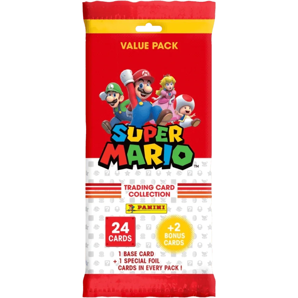 Super Mario Trading Cards - Fat Pack Booster Box (10x Packs) Super Mario Trading Cards - Fat Pack Booster Box (10x Packs)