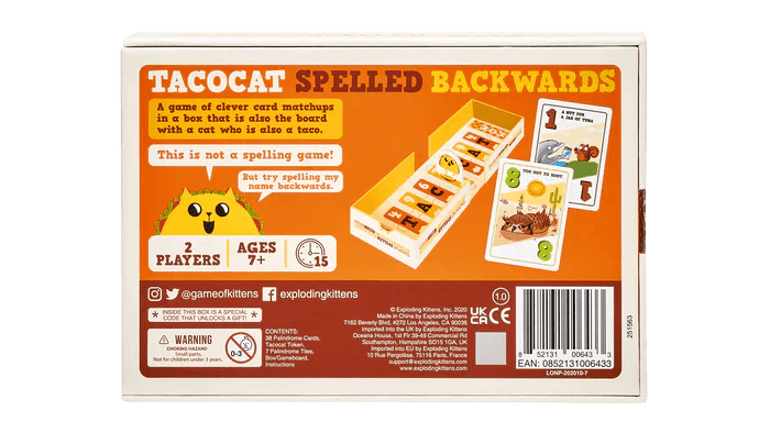 Tacocat Spelled Backwards - The Card Vault