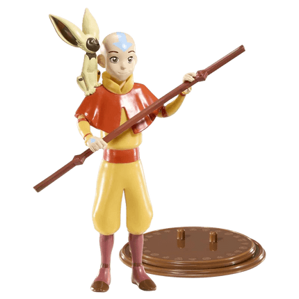 The Noble Collection - Avatar: The Last Airbender - Aang Bendyfig Action Figure - The Card Vault