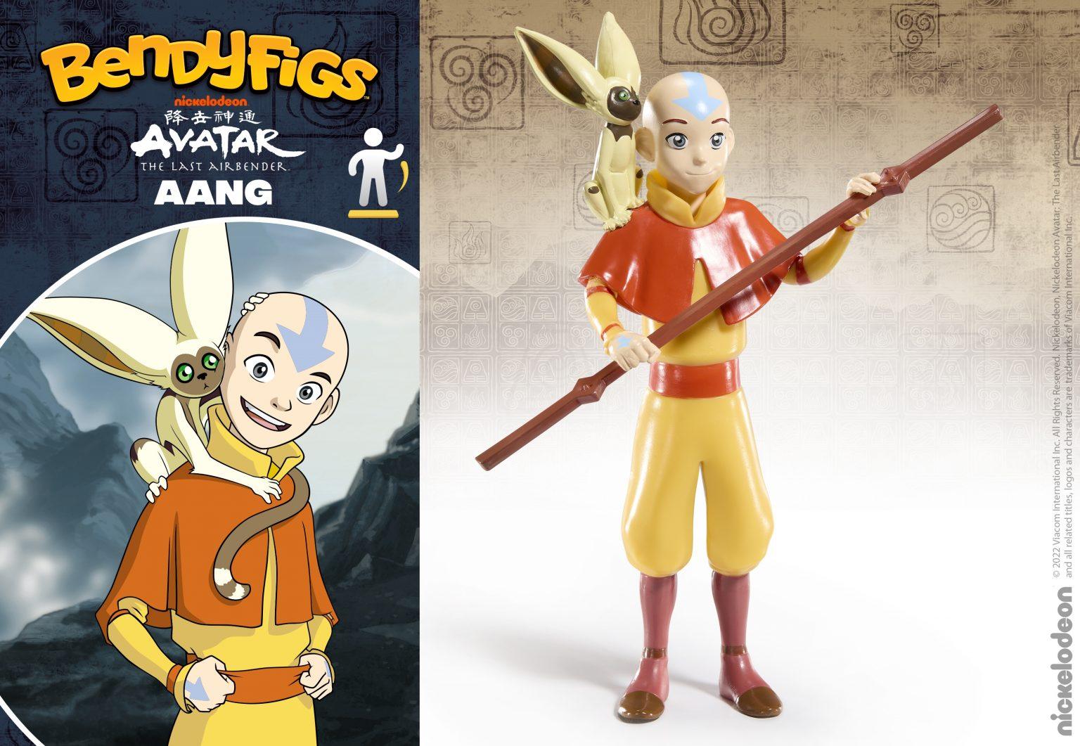 The Noble Collection - Avatar: The Last Airbender - Aang Bendyfig Action Figure - The Card Vault
